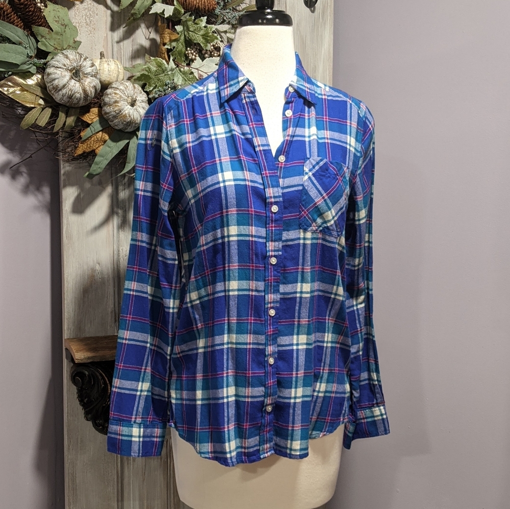 NWT Express boyfriend flannel shirt